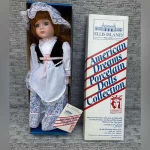 American Dreams, Porcelain Doll, Ireland-Ellis Island Commemorative Edition,